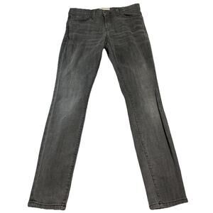 CURRENT/ELLIOT “The Ankle Skinny” Jeans Gray Gutter Wash Mid Rise Women’s Sz 30